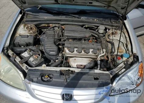 2002 Honda Civic Dx from USA, damaged, VIN 1HGES16172L007214